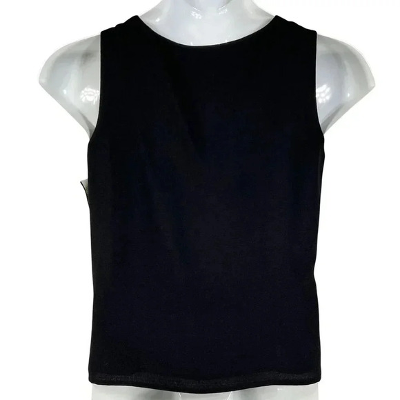 VTG Betu NWT Womens Black 2 Piece Embroidered Blazer 6 Tank Top 8 Career Wear - Picture 6 of 16